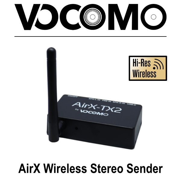 AirX-TX2 HiRes Audio Stereo Wireless Transmitter (Slave)